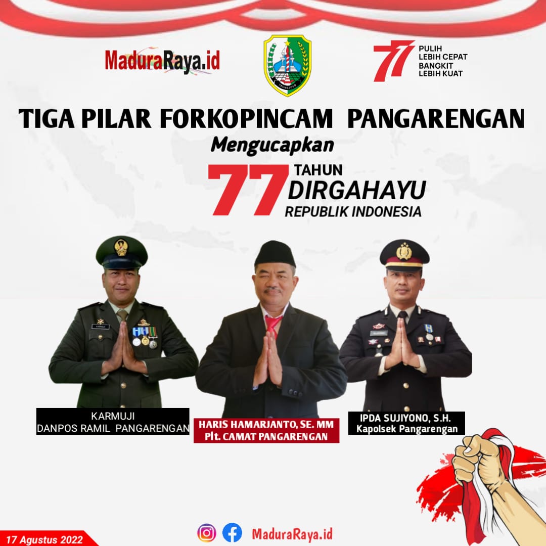 Pilar Forkopimcam Pangarengan Mengucapkan HUT RI 77