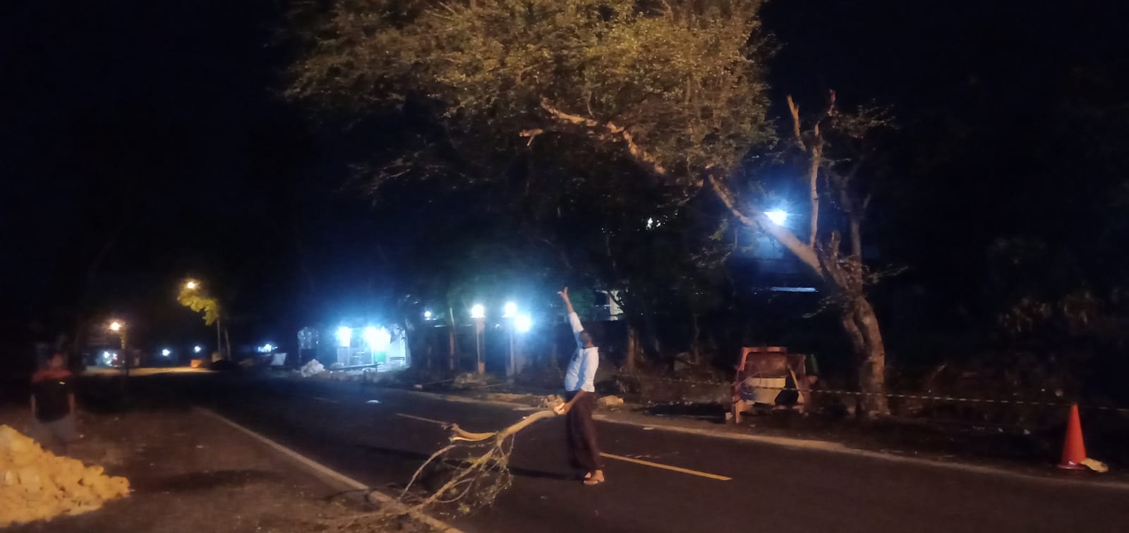 Pohon DI Kota Sampang Bahayakan Pengendara