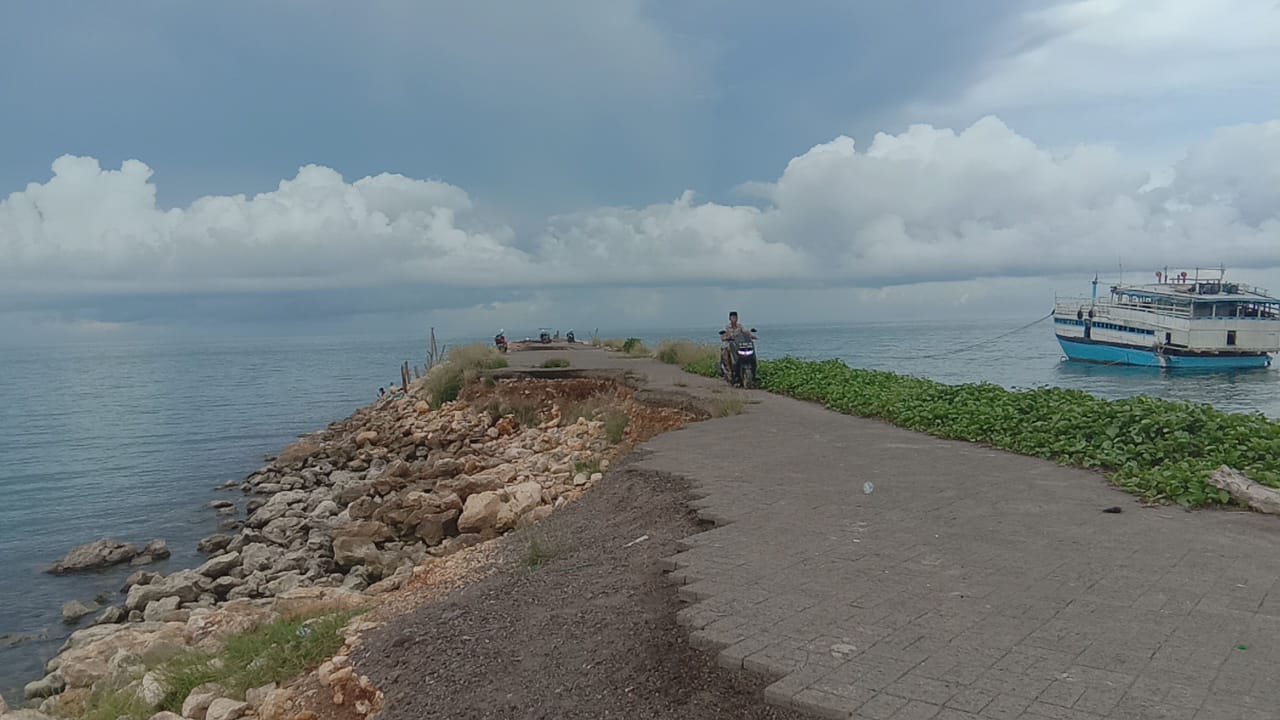 Pelabuhan Sarimuna Telaga Biru Hancur, Dua Tahun Tidak Ada Perbaikan