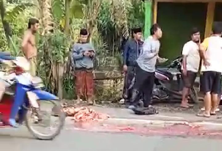 Mengenaskan Tubuh Korban Kecelakaan Hancur Terlindes Truck Fuso