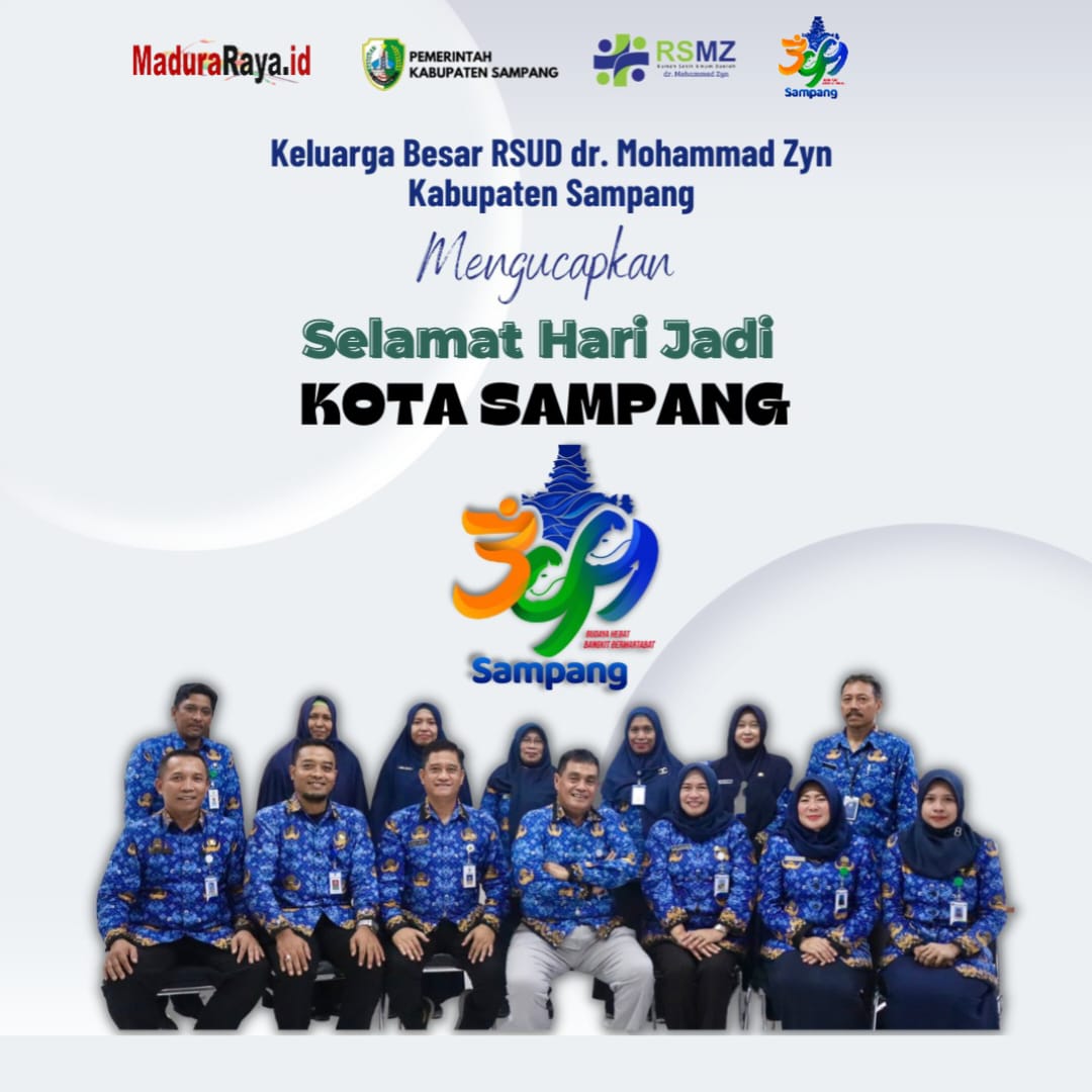 RSUD Moh Zyn Sampang Mengucapkan Selamat Hari Jadi Kabupaten Sampang ke-399 Tahun