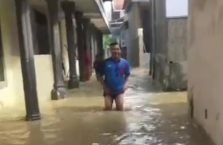 Lokasi Rendah Blega Menjadi Tempat Banjir, tiga dusun terendam