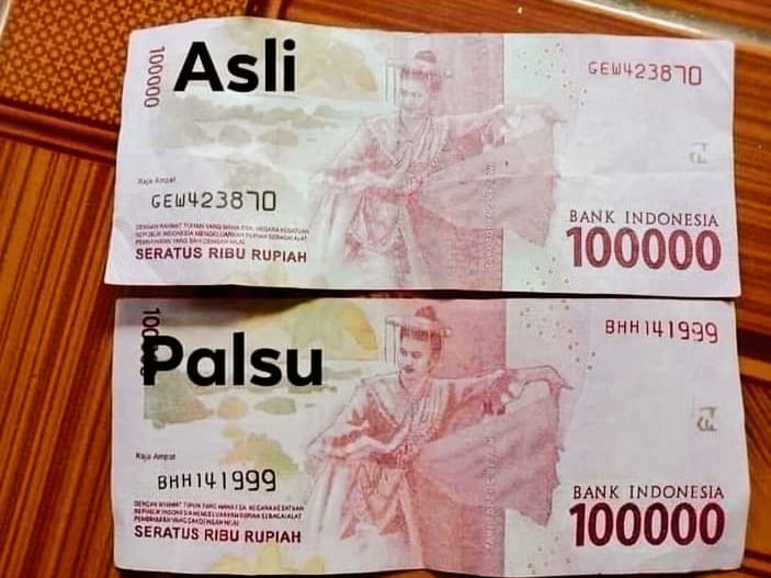 Waspada Peredaran Uang Palsu Jelang Lebaran di Penukaran Uang