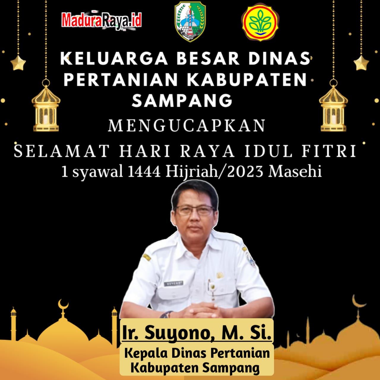 Dinas Pertanian Kabupaten Sampang Mengucapkan Selamat Hari Raya Idul Fitri 1443 H/ 2022 M