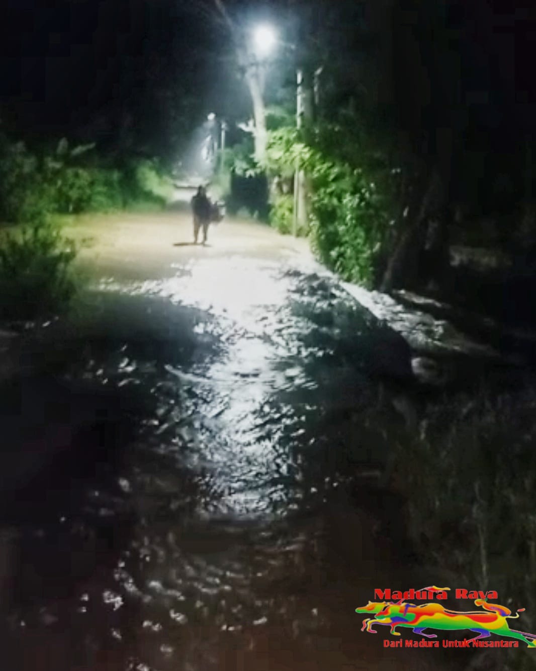 Sungai Dangkal, Intensitas Hujan Tinggi, Kecamatan Jrengik Dilanda Banjir