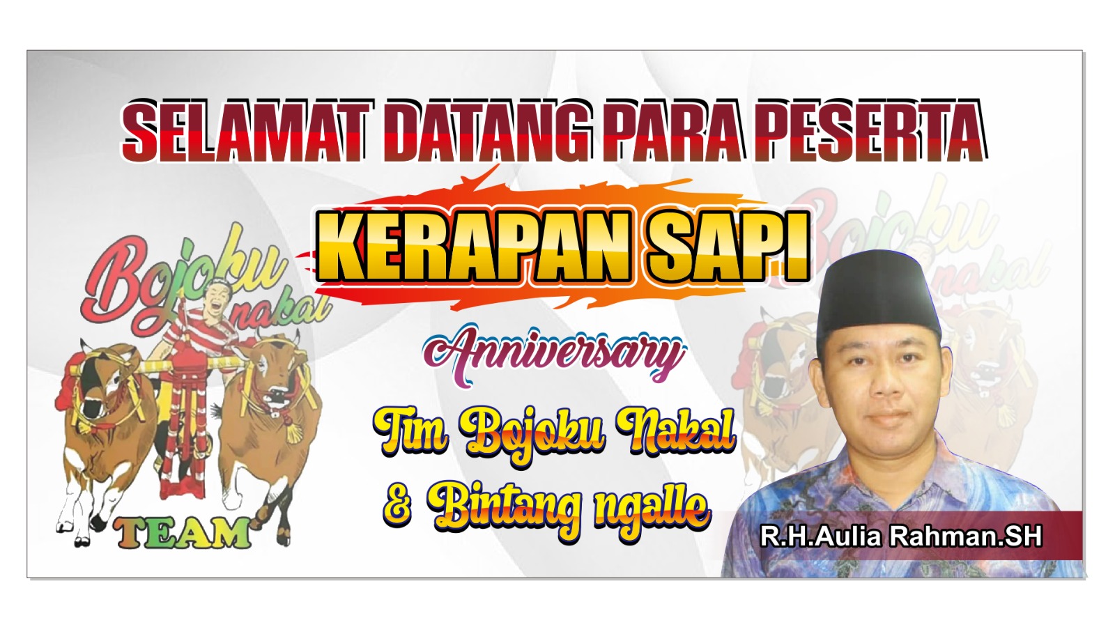 Anniversary Kerapan Sapi Tim Bojoku Nakal dan Bintang Ngalle Resmi di Buka