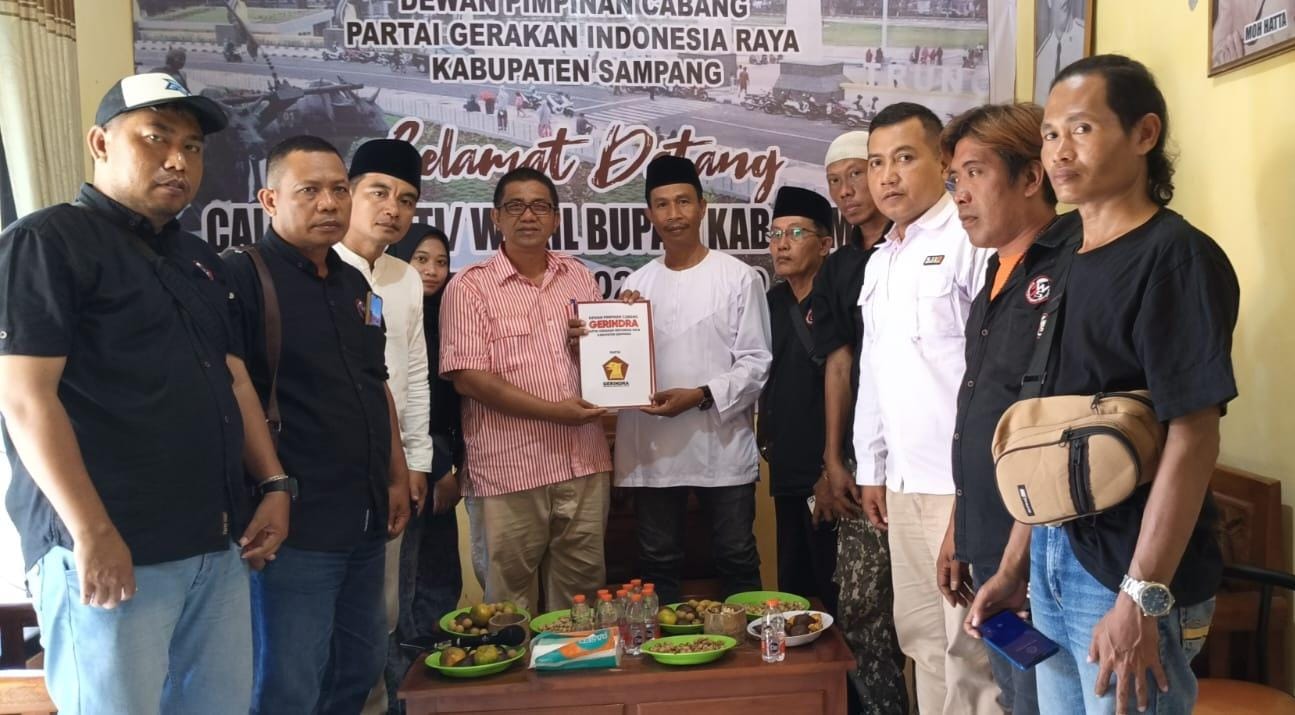 Sejarah Baru Cak Jum Wartawan Sampang Daftar Calon Wakil Bupati Sampang ke Gerindra