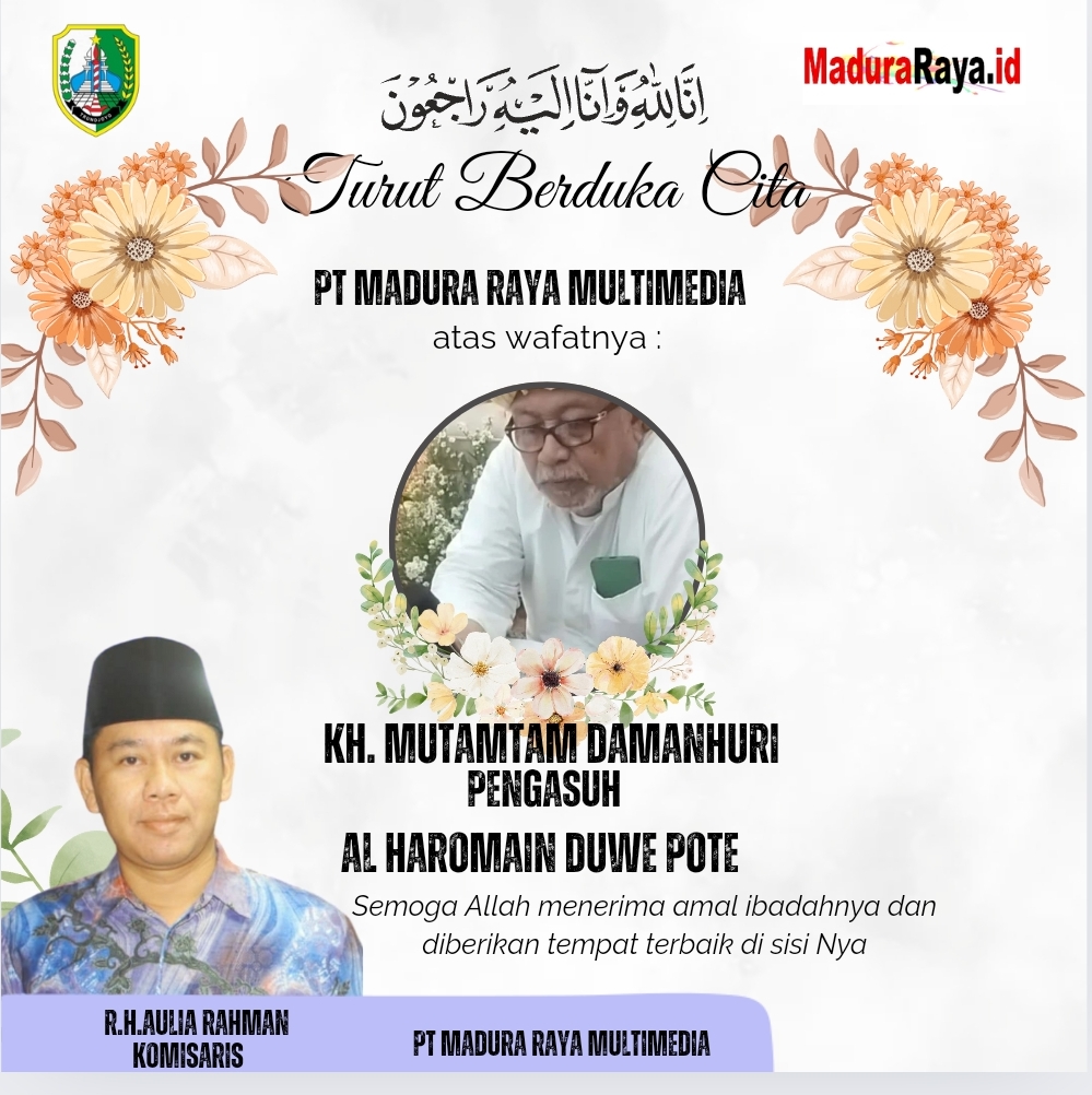Keluarga Besar PT Madura Raya Multimedia, Berduka Cita Atas Wafatnya Guru Besar KH. Mutamtam Damanhuri