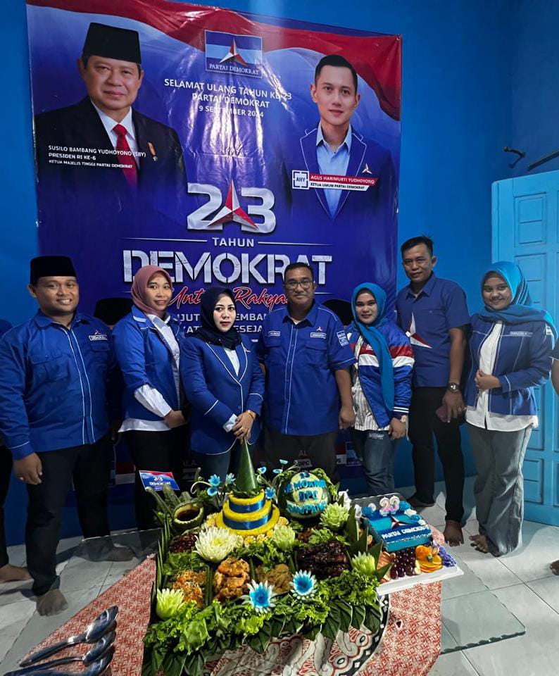 HUT ke - 23 Partai Demokrat Sampang Dirayakan Dengan Khidmat, Siap Bersama Rakyat