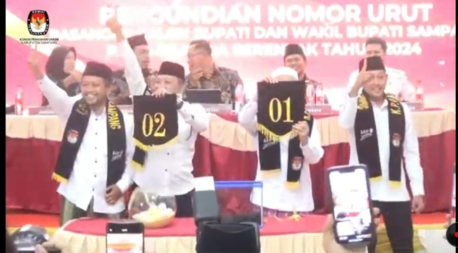 Nomor Urut Paslon Pilkada 2024 Sampang, Ra Mamak - H. Ab 1, H.Idi - Ra Mahfud 2