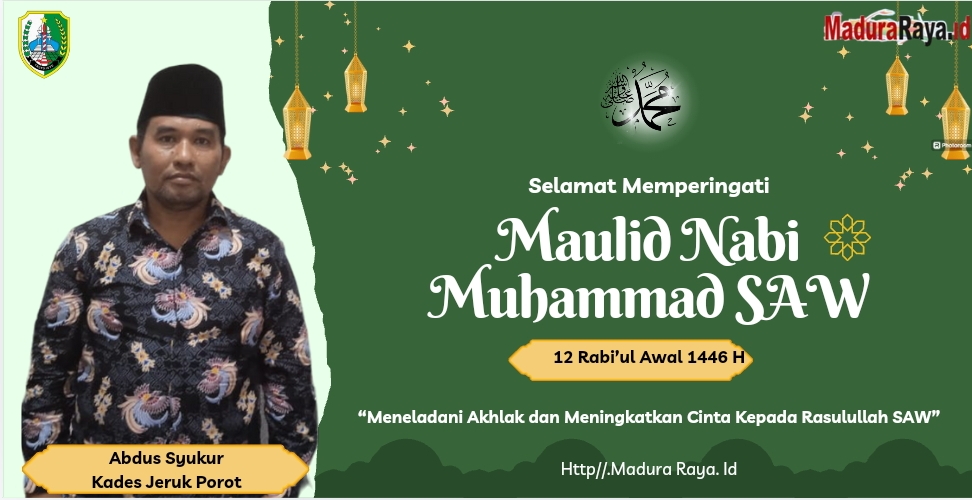 Pemdes Jeruk Porot Dihari Maulid Nabi kita Tingkatkan Ibadah dan Kebaikan Serta Keberkahan