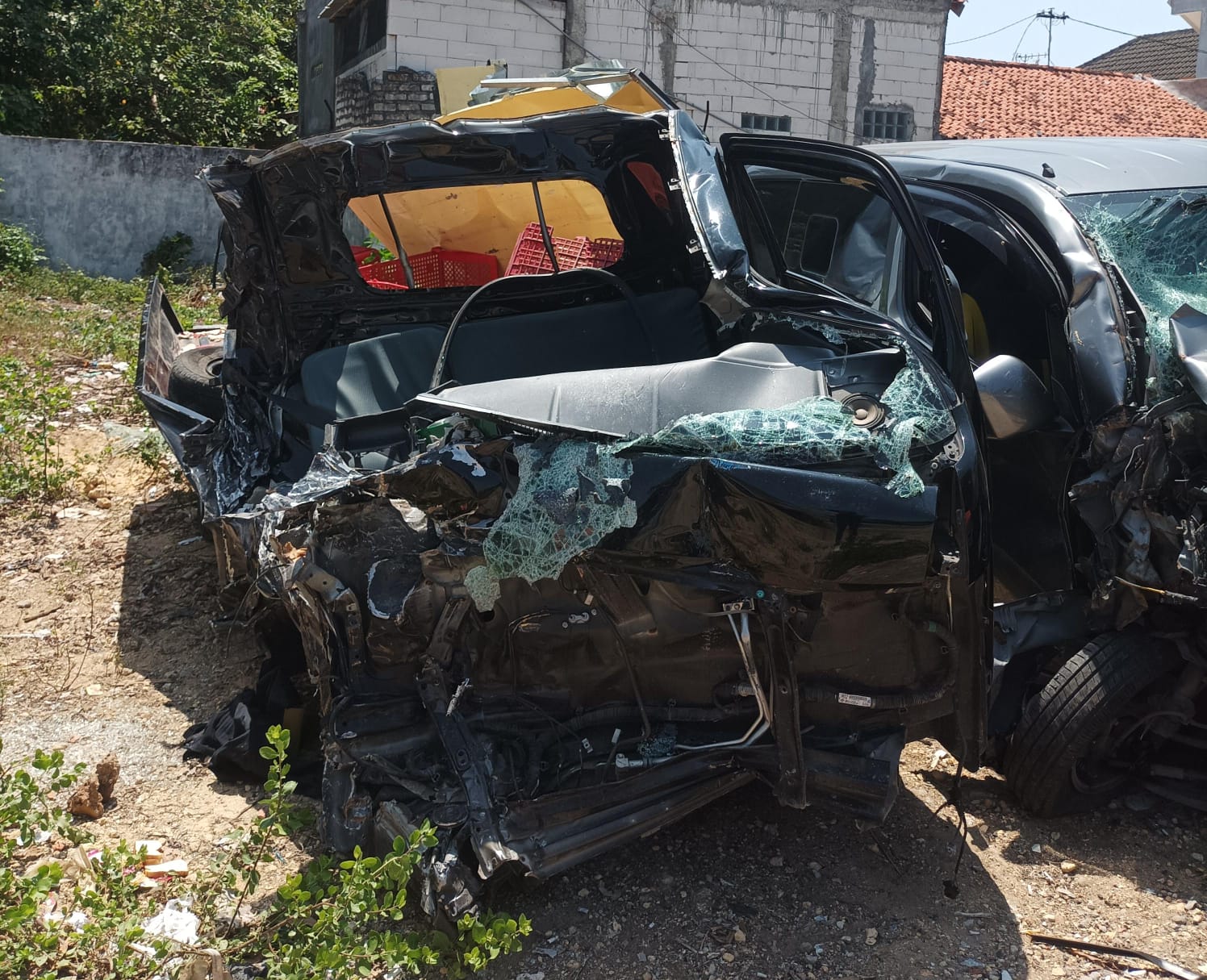 Kronologi Adu Banteng Pick Up Box Vs Dump Truck di Jalan Torjun Hingga Sopir Tewas Terjepit