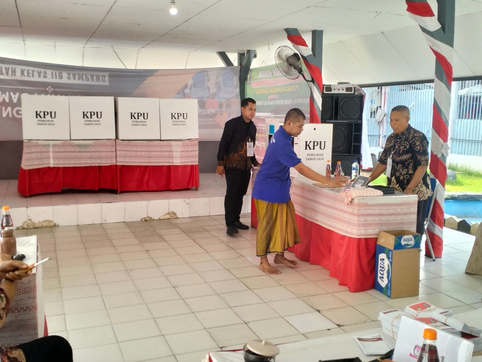 Ratusan Narapidana Rutan Kelas-IIB Sampang Penuhi Hak Suaranya
