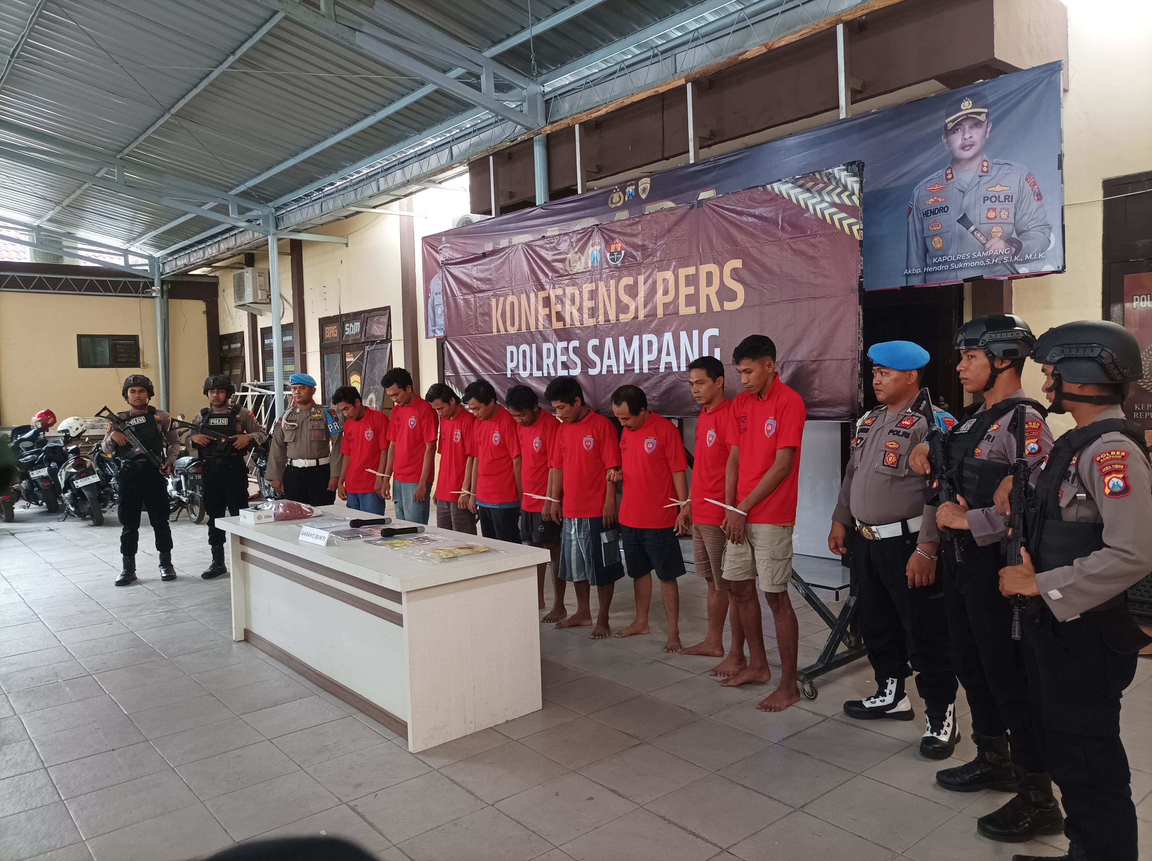 Atensi Presiden dan Polri, Polres Sampang Tangkap 9 Pelaku Judol