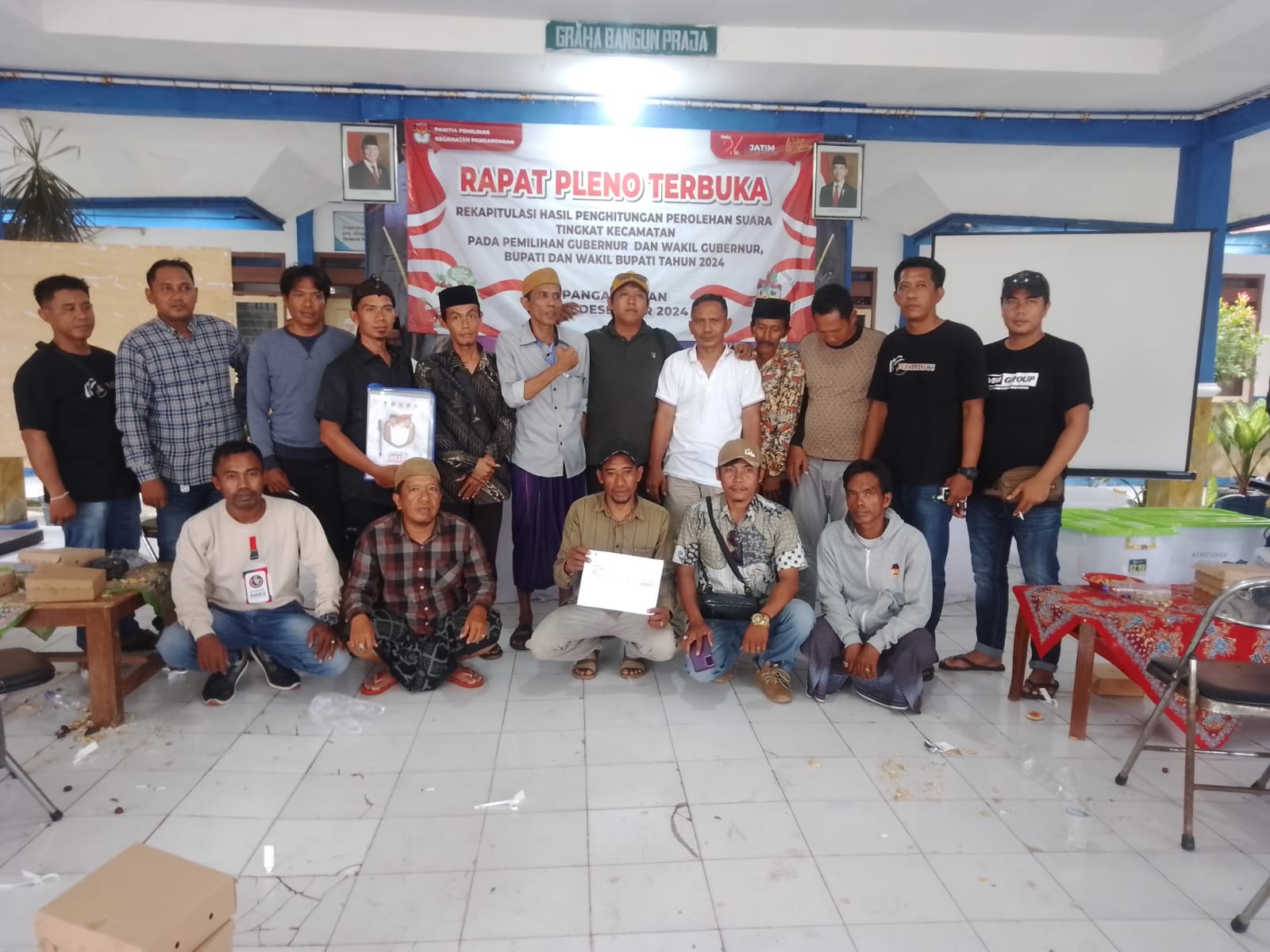 Pasangan H.Slamet Junaidi - Ra Mahfud Unggul di Kecamatan Pangarengan