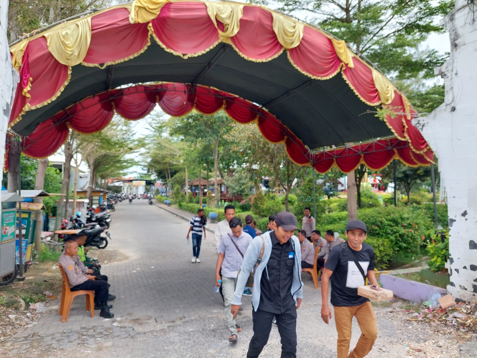 Gedung Gor Dijaga Ketat Selama Penghitungan Perolehan Suara Pilkada 2024