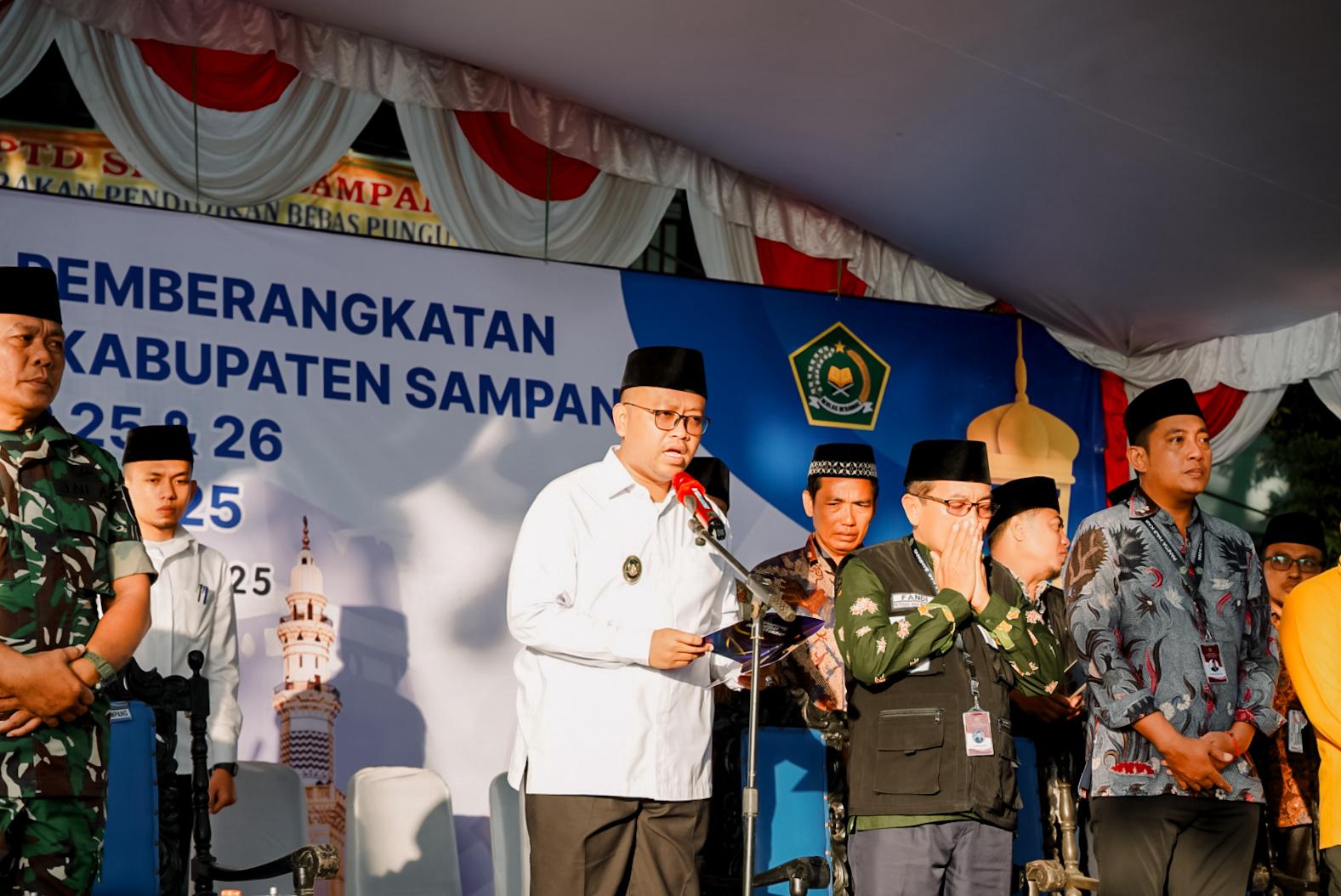 Pesan Doa Untuk Kabupaten Sampang, Wabup Sampang, Lepas Ratusan Calon Jamaah Haji Kloter 25