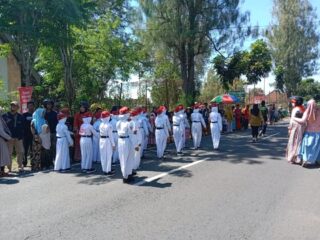 Siswa saat Lomba Gerak jalan