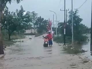 Air Kiriman Konang dan Tambelangan Rendam Desa Majangan Sampang