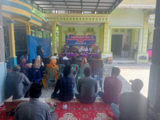 Gelaran acara Musdes Desa Torjun terkait perubahan Anggaran Pendapatan dan Belanja Desa (APBDes-P) Tahun Anggaran 2025