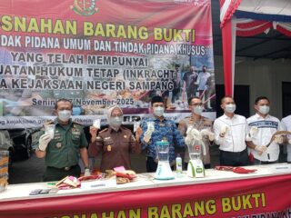 Kejari Sampang Musnahkan 513 Ribu Barang Bukti: Narkoba dan Kasus Cabul Meledak Sepanjang 2025