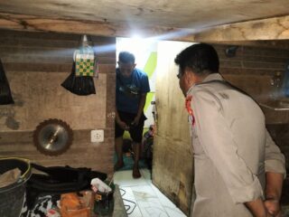 Tidur di Gubuk Tukang, Motor Raib Digondol Maling