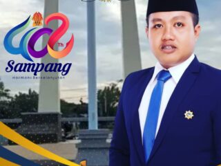 Caption Foto: Ketua DPRD Kabupaten Sampang, Rudi Kurniawan, menyampaikan ucapan selamat Hari Jadi ke-402 Kota Sampang.