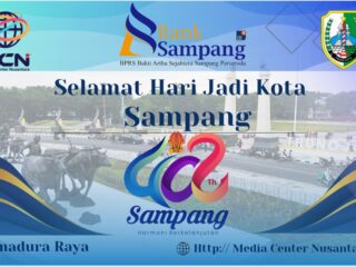 Caption Foto: Bank Sampang (BPRS Bakti Artha Sejahtera Sampang Perseroda) menyampaikan ucapan Selamat Hari Jadi ke-402 Kabupaten Sampang dengan tema Sampang Harmoni Berkelanjutan.