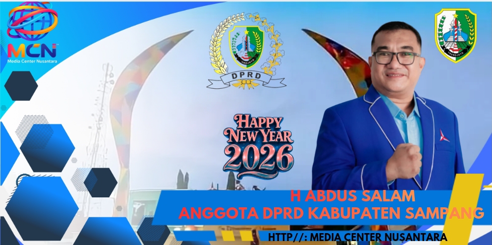 Caption foto: Anggota Dewan Perwakilan Rakyat Daerah (DPRD) Kabupaten Sampang, H. Abdus Salam, menyampaikan ucapan Selamat Tahun Baru 2026.