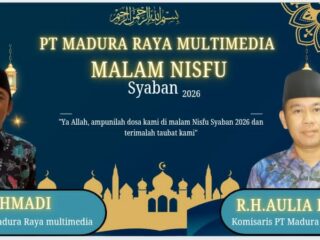 Manajemen PT Madura Raya Multimedia Direktur PT Madura Raya Multimedia H.Ahmadi dan komisaris PT Madura Raya Multimedia R.H.Aulia Rahman.