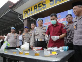 Uji Integritas Internal, Polres Sampang Tes Urine 35 PJU dan Kapolsek