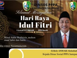 Kadis Sosial PPPA Sampang H. Moh. Anwari Abdullah Ucapkan Selamat Idul Fitri 1447 H, Ajak Masyarakat Perkuat Kepedulian Sosial