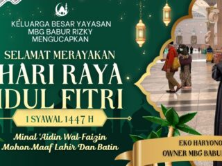 Owner MBG Babur Rizky Eko Haryono “Sang Baginda” Ucapkan Selamat Idul Fitri 1447 H untuk Masyarakat Sampang