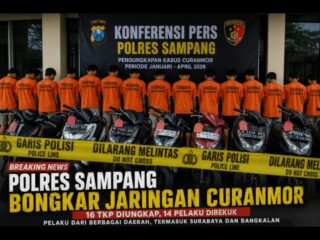 Jaringan Curanmor Antar Kecamatan Digulung, Polres Sampang Amankan 14 Pelaku
